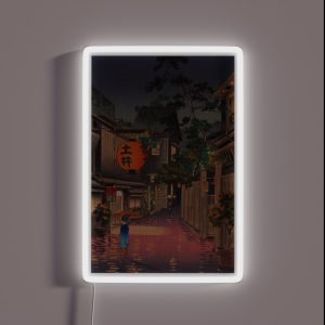 Night Street Rain RGB Neon Sign Night Street Rain RGB Neon Sign