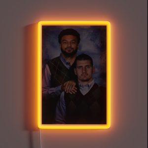 Nikola Jokic Jamal Murray Denver Nuggets Funny RGB Neon Sign Nikola Jokic Jamal Murray Denver Nuggets Funny RGB Neon Sign