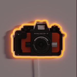 Nikon Nikonos V Underwater 35mm Film Camera RGB Neon Sign