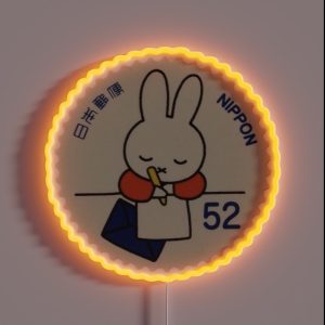 Nippon Bunny Postcard RGB Neon Sign