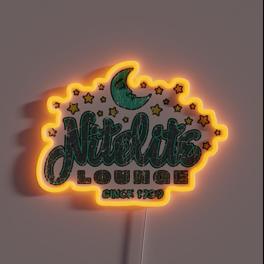 Nitelite Lounge Seattle RGB Neon Sign Nitelite Lounge Seattle RGB Neon Sign