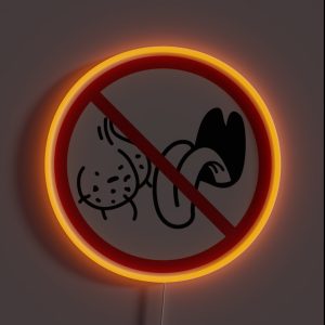No Bag Lickers Funny Prohibition RGB Neon Sign
