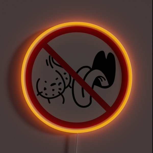 No Bag Lickers Funny Prohibition RGB Neon Sign