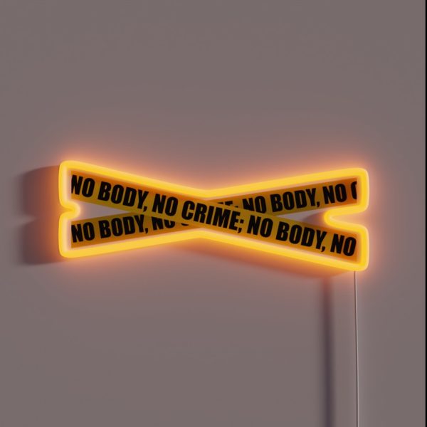 NO BODY NO CRIME TAYLOR SWIFT RGB Neon Sign