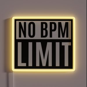 No BPM Limit Rave Party RGB Neon Sign