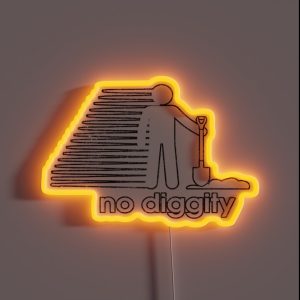 No Diggity Funny Music Classic Dig Phrase RGB Neon Sign No Diggity Funny Music Classic Dig Phrase RGB Neon Sign