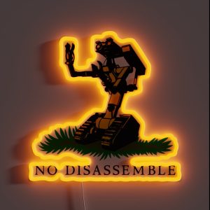 No Disassemble RGB Neon Sign