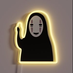No Face Middle Finger RGB Neon Sign