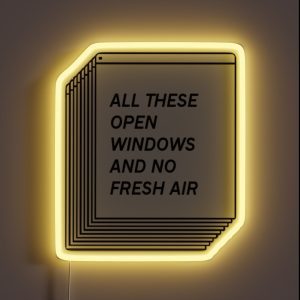 No Fresh Air RGB Neon Sign No Fresh Air RGB Neon Sign