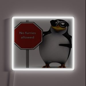 No Furries Allowed RGB Neon Sign