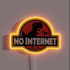 No Internet Park RGB Neon Sign No Internet Park RGB Neon Sign