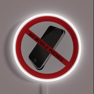 No Mobile Phone Allowed RGB Neon Sign No Mobile Phone Allowed RGB Neon Sign
