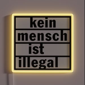 No One Is Illegal RGB Neon Sign