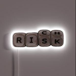 No Risk No Rich RGB Neon Sign No Risk No Rich RGB Neon Sign