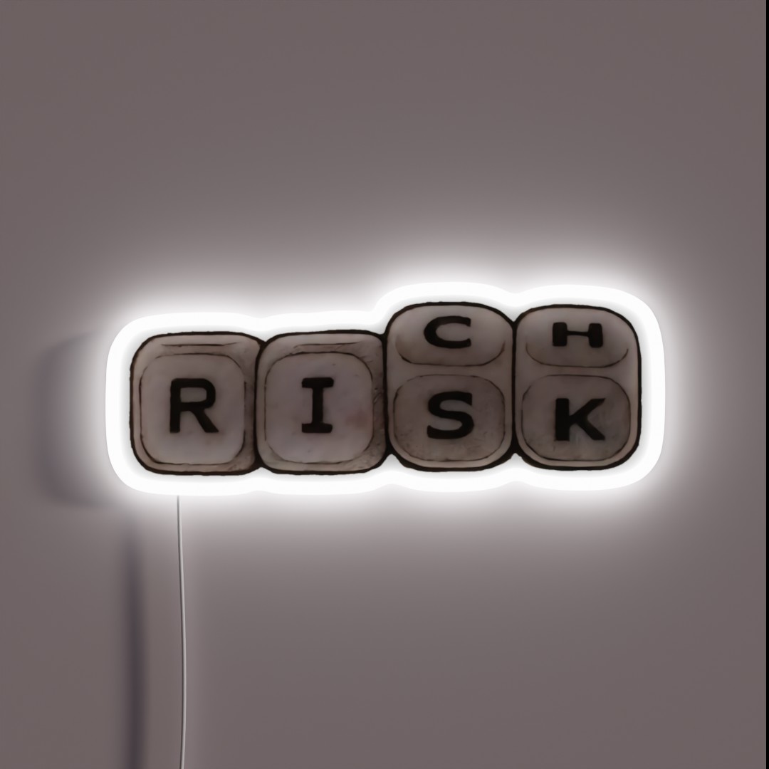 No Risk No Rich RGB Neon Sign No Risk No Rich RGB Neon Sign