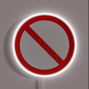NO Sign RGB Neon Sign