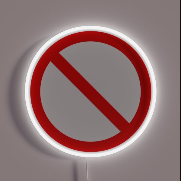 NO Sign RGB Neon Sign