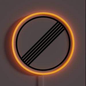No Speed Limit German Autobahn RGB Neon Sign No Speed Limit German Autobahn RGB Neon Sign