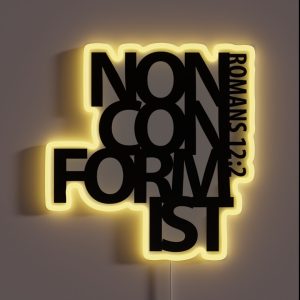 Non Conformist Romans 12 2 RGB Neon Sign Non Conformist Romans 12 2 RGB Neon Sign