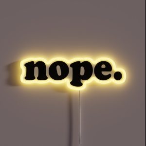 Nope RGB Neon Sign