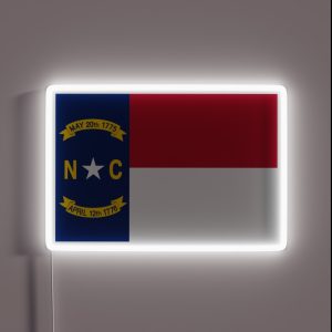 North Carolina Flag RGB Neon Sign