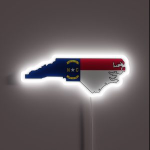 North Carolina RGB Neon Sign