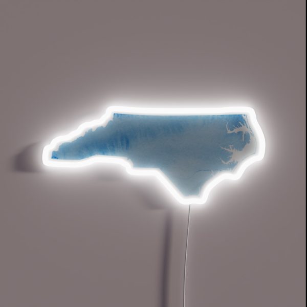 North Carolina RGB Neon Sign