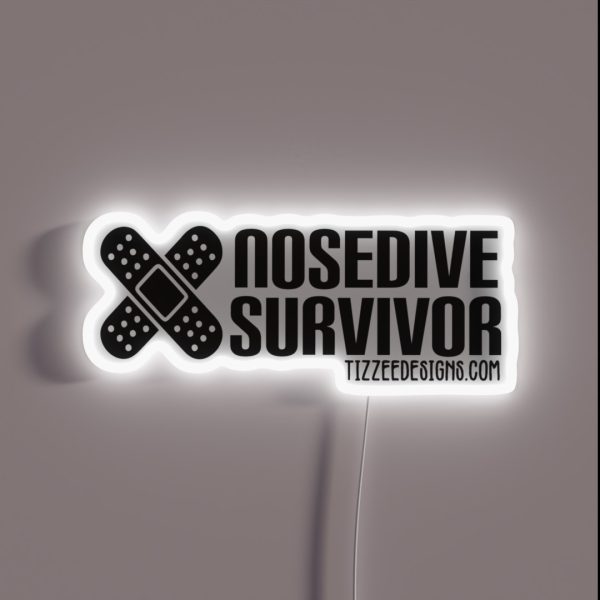Nosedive Survivor Black Variant RGB Neon Sign