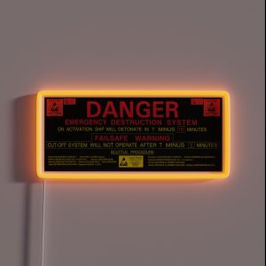 Nostromo Emergency Destruct Console RGB Neon Sign