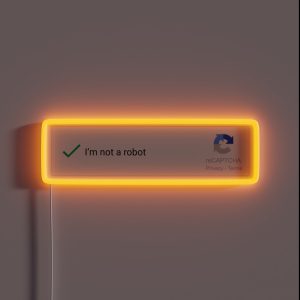 Not A Robot RGB Neon Sign