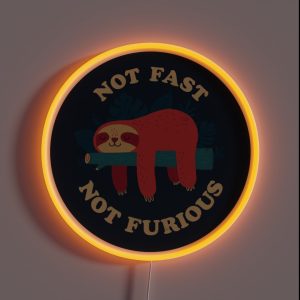 Not Fast Not Furious RGB Neon Sign