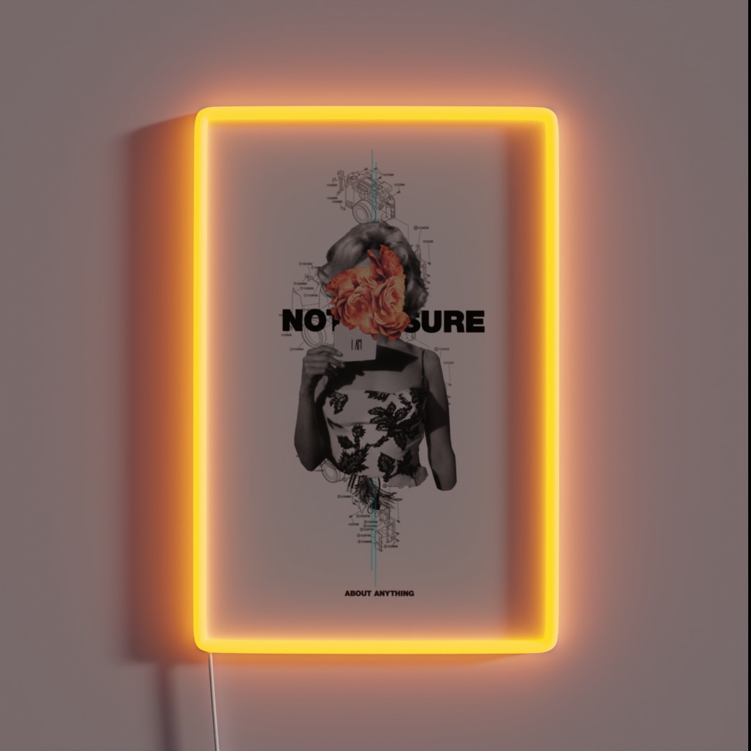 Not Sure About Anything RGB Neon Sign Not Sure About Anything RGB Neon Sign