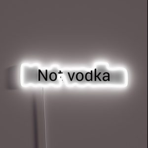 Not Vodka Mug RGB Neon Sign