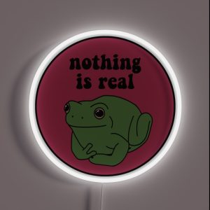 Nothing Is Real Frog RGB Neon Sign Nothing Is Real Frog RGB Neon Sign