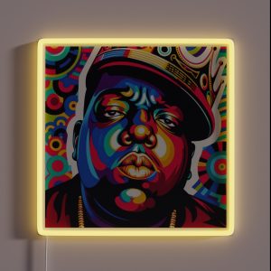 NOTORIOUS BIG POP ART RGB Neon Sign NOTORIOUS BIG POP ART RGB Neon Sign
