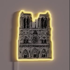 Notre Dame De Paris RGB Neon Sign