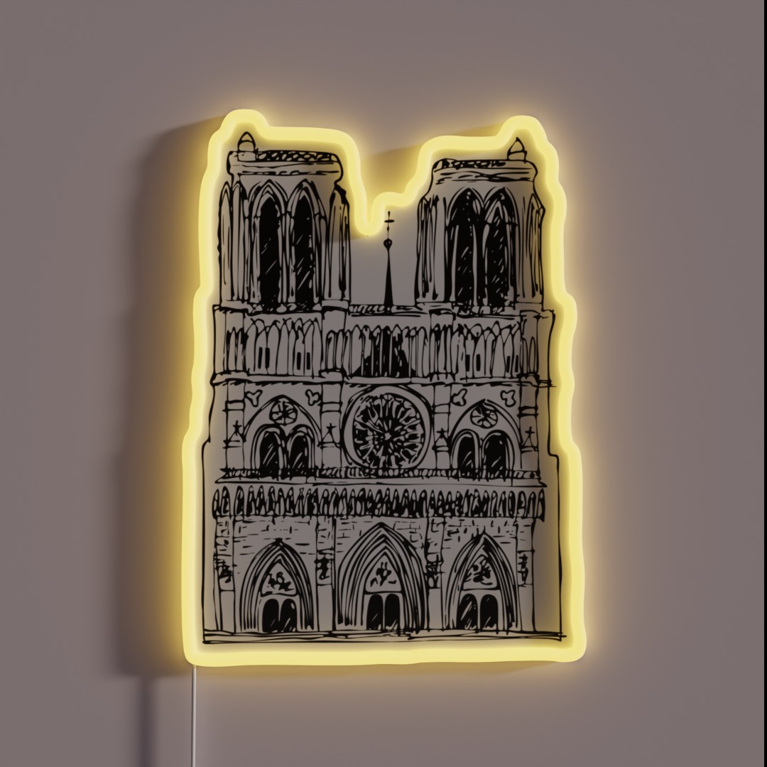 Notre Dame De Paris RGB Neon Sign Notre Dame De Paris RGB Neon Sign