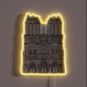 Notre Dame RGB Neon Sign