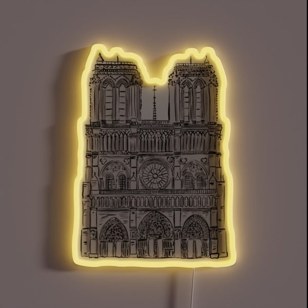 Notre Dame RGB Neon Sign