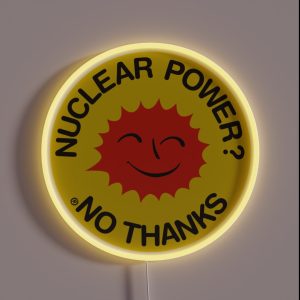 Nuclear Power No Thanks RGB Neon Sign Nuclear Power No Thanks RGB Neon Sign