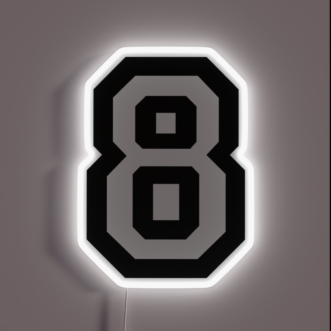 Number Eight RGB Neon Sign Number Eight RGB Neon Sign