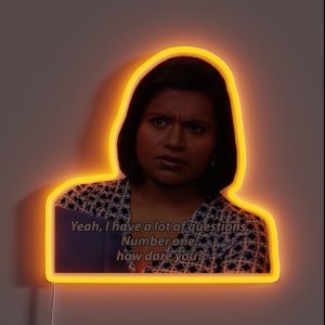 Number One How Dare You RGB Neon Sign Number One How Dare You RGB Neon Sign