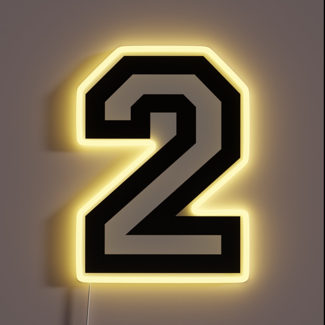 Number Two RGB Neon Sign Number Two RGB Neon Sign