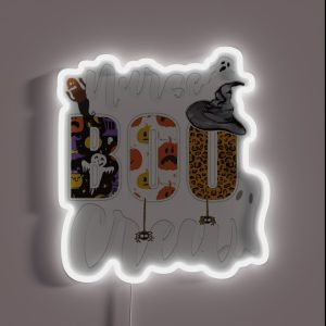 Nurse Boo Crew RGB Neon Sign