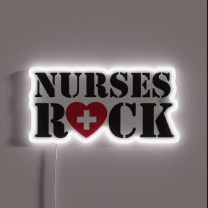 Nurses Rock RGB Neon Sign