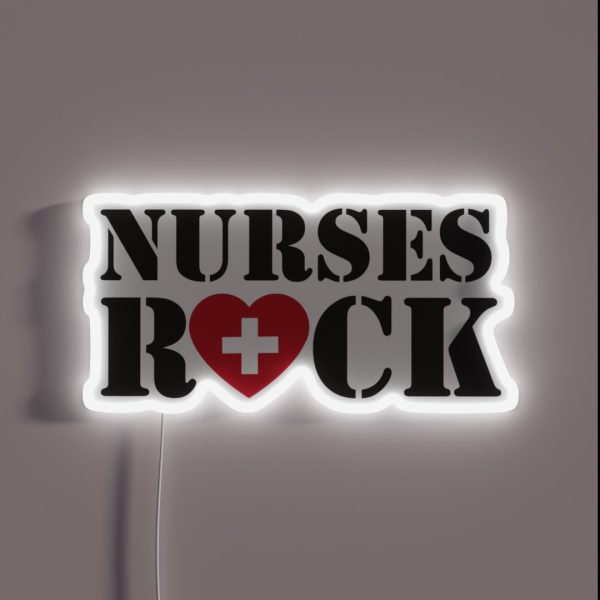 Nurses Rock RGB Neon Sign