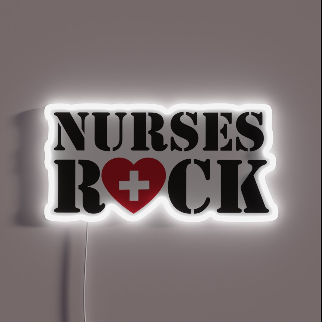 Nurses Rock RGB Neon Sign Nurses Rock RGB Neon Sign