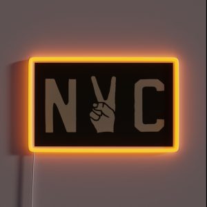 NYC Peace Sign RGB Neon Sign NYC Peace Sign RGB Neon Sign