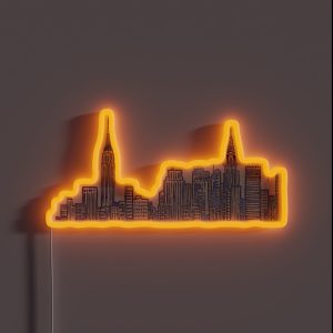 NYC Skyline RGB Neon Sign