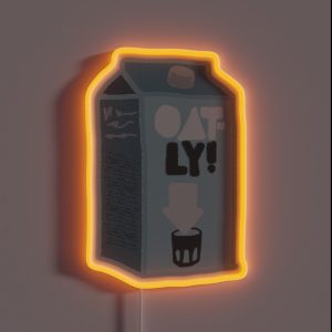 Oatly Oatmilk Carton RGB Neon Sign
